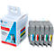 Lot de 5 rubans de lettrage compatibles avec le ruban de lettrage Brother TZe-231/431/531/631/731, noir, L 8 m x l 12 mm