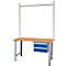 Lot de portique et colonnes de corps, pour des structures basses, thermolaqué, H 800 mm