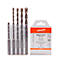 Lot perceuse électrique ECO SDS-plus PROJAHN, 5 p., pour béton/brique/pierre naturelle, Ø 6-12 mm