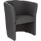 Lounge fauteuil gestoffeerd Nowy Styl CLUB, volledige stoffering, met bodemglijders, antraciet