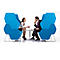 Lounge FORUM eenzit met lage rugleuning en armleuningen