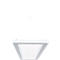 Luminaire suspendu à LED Dotlux OFFICE, puissance 54 W, 5670 lm, 3000-5500 K, intensité lumineuse réglable sur 3 niveaux, blanc de sécurité RAL 9003