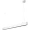 Luminaire suspendu à LED Dotlux STYLFREE, puissance 50 W, 6500 lm, 4000 K, adapté aux postes de travail avec écran, aluminium, blanc