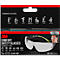 Lunettes de protection 3M SecureFit 400, EN 166:2001, résistantes aux UVA/UVB/UVC, répartition de la pression sur les branches, plaquettes de nez réglables, enduites, verre en polycarbonate, transparentes
