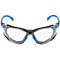 Lunettes de protection 3M Solus 1000, EN 166:2001, résistantes aux UVA/UVB/UVC, joint mousse amovible, enduites, verre en polycarbonate, transparentes