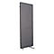 Luxor akoestische scheidingswand, 1 paneel, met voeten, ca. 7 kg, B 600 x D 35 x H 1680 mm, gerecycled materiaal, leigrijs