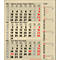 Maandplanner Korsch edition natur Combi 2025, 3 maanden per pagina, kalender in D/GB/FR/IT, paginatimer, datumschuif, B 300 x H 478 mm, graspapier