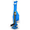 Blue jack with crank on white background.