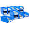 Magazijnbak LF 211 - polypropeen - L 168 x B 103 x H 76 mm - 0,9 l - blauw - 15 stuks - ons merk SSI Schäfer