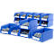 Magazijnbak LF 211 - polypropeen - L 168 x B 103 x H 76 mm - 0,9 l - blauw - 15 stuks - ons merk SSI Schäfer
