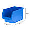 Magazijnbak LF 322 SSI Schäfer - polypropeen - L 343 x B 209 x H 200 mm - 10,4 l - blauw