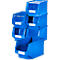 Magazijnbak SSI Schäfer LF 322, polypropeen, L 343 x B 209 x H 200 mm, 10,4 l, blauw