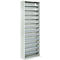 Magazijnkast, 1980 mm hoog, 12 legborden, zonder dozen, licht zilver