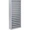Magazijnkast - B 700 x D 300 x H 1690 mm - 14 legborden - zonder bakken - zonder deuren - blank alu