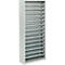 Magazijnkast - B 700 x D 300 x H 1690 mm - 14 legborden - zonder bakken - zonder deuren - lichtgrijs