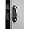 Magazijnkast - B 700 x D 300 x H 1690 mm - 9 legborden - 40 bakken - met deuren - blank alu