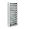 Magazijnkast - B 700 x D 300 x H 1690 mm - 9 legborden - zonder bakken - zonder deuren - lichtgrijs