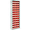 Magazijnkast - B 700 x D 300 x H 1980 mm - 12 legborden - 52 bakken - zonder deuren - blank alu