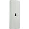 Magazijnkast - B 700 x D 300 x H 1980 mm - 15 legborden - zonder bakken - met deuren - lichtgrijs