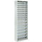 Magazijnkast - B 700 x D 300 x H 1980 mm - 15 legborden - zonder bakken - zonder deuren - lichtgrijs