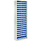 Magazijnkast - B 700 x D 300 x H 1980 mm - 18 legborden - 114 bakken - zonder deuren - lichtgrijs
