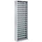 Magazijnkast - B 700 x D 300 x H 1980 mm - 18 legborden - zonder bakken - zonder deuren - blank alu