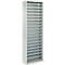 Magazijnkast - B 700 x D 300 x H 1980 mm - 18 legborden - zonder bakken - zonder deuren - lichtgrijs