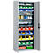 Magazinschrank, inkl. 28 Lager-Fix-Kasten, hellsilber