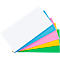 Magic Chart Notes Legamaster, rechteckig, blanko, 2-seitig nutzbar, beschreibbar, selbstklebend, inkl. Boardmarker, B 200 x H 100 mm, Polypropylen, farbsortiert, 5 x 100 Stück