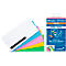 Magic Chart Notes Legamaster, rechteckig, blanko, 2-seitig nutzbar, beschreibbar, selbstklebend, inkl. Boardmarker, B 200 x H 100 mm, Polypropylen, farbsortiert, 5 x 100 Stück