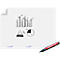 Magic Charts Legamaster, für Flipcharts, kariert, selbstklebend & beschreibbar, inkl. Permanentmarker, L 1200 x B 900 mm, 100 % recyclingfähig, Polypropylen, weiß, 15 Blatt