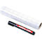 Rolle Transparentpapier und schwarzer Edding-Permanentmarker.