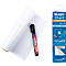 Ein Rolle mit kariertem Papier, ein schwarzer Edding-Stift und eine Produktverpackung mit dem Schriftzug "Magic Chart".