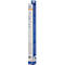 Produktverpackung Magic Chart Whiteboard. Blau, weiß und orangefarbene Schrift, mit Produktinformationen.