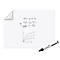 Magic Charts Legamaster XL, für Whiteboards, blanko, selbstklebend & beschreibbar, inkl. Boardmarker, B 900 x H 1200 mm, 100 % recyclingfähig, Polypropylen, weiß, 15 Blatt