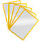 Magneetlijst Duraframe Magnetisch, A4, geel, 5 stuks