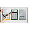 Magneetlijst Duraframe Magnetisch, A4, groen, 5 stuks