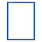 Magneetlijst - PVC - A4 staand - blauw - 5 stuks - ons merk Schäfer Shop Pure