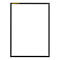 Magneetlijst - PVC - A4 staand - grijs - 5 stuks - ons merk Schäfer Shop Pure