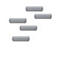 Magneetstrip DURAFIX® clip, B 60 x H 17 mm, zelfklevend, zilver, 5 stuks