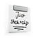 Magneetstrip DURAFIX® clip, B 60 x H 17 mm, zelfklevend, zilver, 5 stuks
