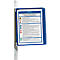 Magnetische wandhouder set VARIO WALL, incl. 5 zichtvensters, donkerblauw
