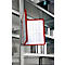 Magnetische wandhouder set VARIO WALL, incl. 5 zichtvensters, rood