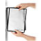Magnetische wandhouder set VARIO WALL, incl. 5 zichtvensters, zwart