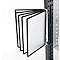 Magnetische wandhouder set VARIO WALL, incl. 5 zichtvensters, zwart