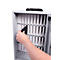 Magnetoplan boîte de rangement pour smartphone, pour jusqu'à 36 téléphones portables, verrouillable, poignée de transport, L 295 x P 205 x H 445 mm, acier laqué, gris