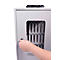 Magnetoplan boîte de rangement pour smartphone, pour jusqu'à 36 téléphones portables, verrouillable, poignée de transport, L 295 x P 205 x H 445 mm, acier laqué, gris
