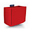 Rote Filztasche mit magnetplan-Logo vor hellem Hintergrund.