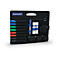 magnetoplan® Moderatorentasche, inkl. 1300-tlg. Kit, Polyester, schwarz, mit Tragegriff