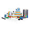 magnetoplan® Moderatorentasche, inkl. 1300-tlg. Kit, Polyester, schwarz, mit Tragegriff